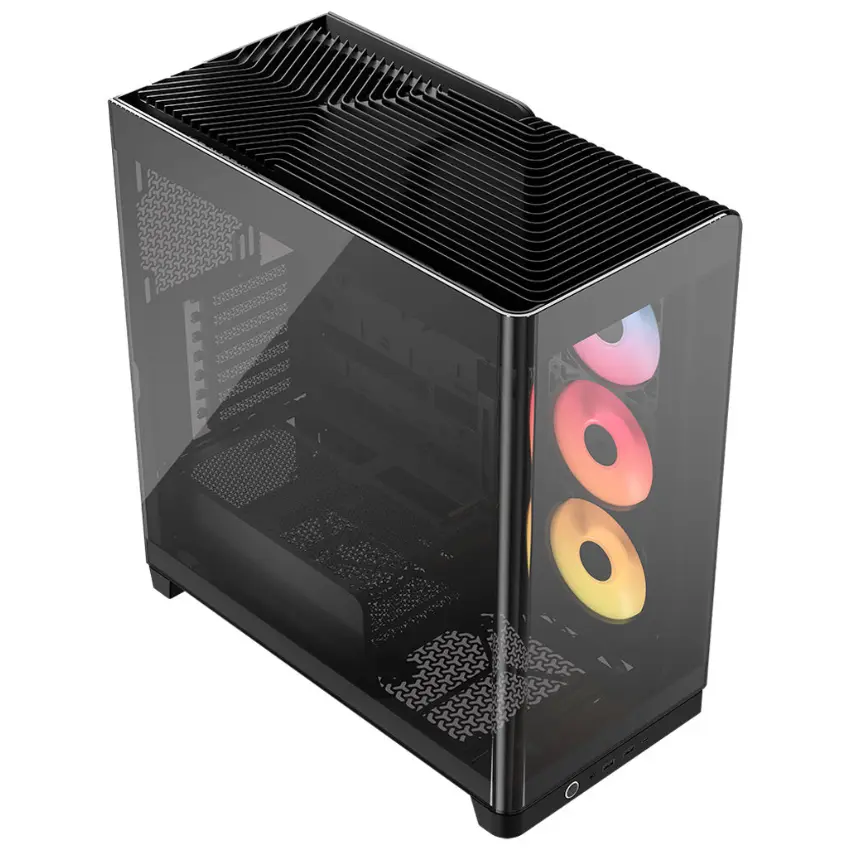 Gabinete Corsair FRAME 4500X RS-R ARGB, ATX, Sin Fuente, Vidrio Templado Curvado, 3 Fan 12 cm ARGB, Negro Gabinete Corsair FRAME 4500X RS-R ARGB, ATX, Sin Fuente, Vidrio Templado Curvado, 3 Fan 12 cm ARGB, Negro