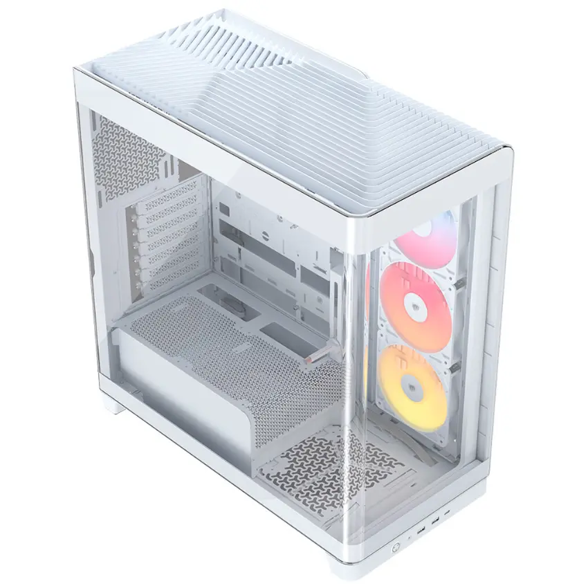 Gabinete Corsair FRAME 4500X RS-R ARGB, ATX, Sin Fuente, Vidrio Templado Curvado, 3 Fan 12 cm ARGB, Blanco Gabinete Corsair FRAME 4500X RS-R ARGB, ATX, Sin Fuente, Vidrio Templado Curvado, 3 Fan 12 cm ARGB, Blanco