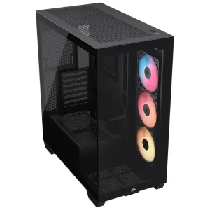 Gabinete Corsair 3500X RS-R ARGB, ATX, Sin Fuente, Vidrios Templados, 3 Fan 12 cm ARGB, Negro