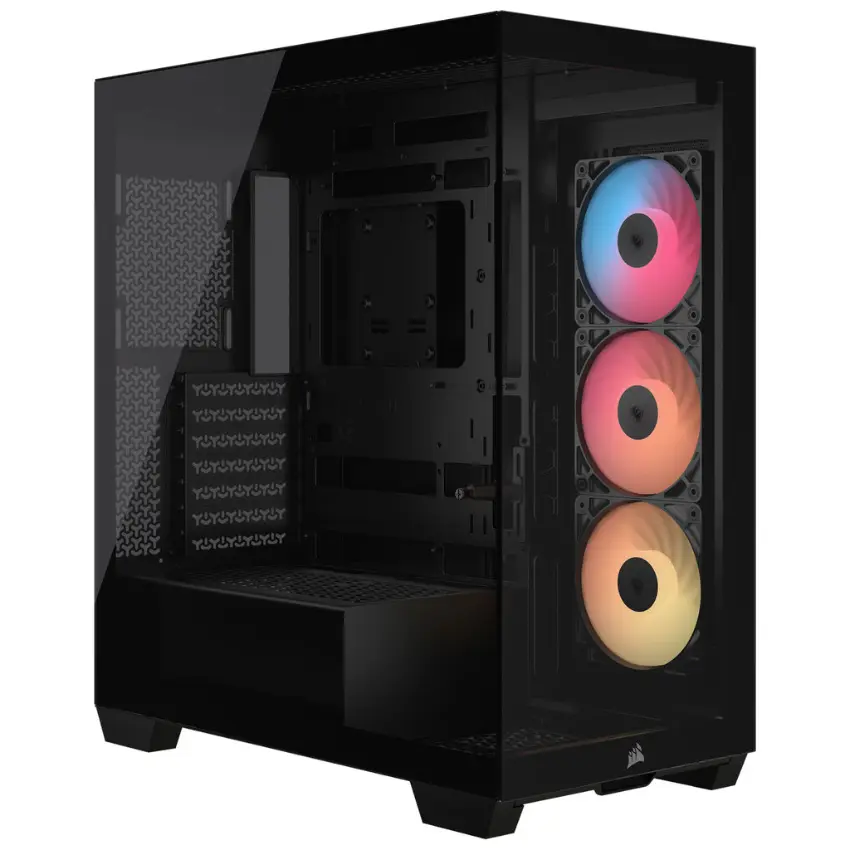 Gabinete Corsair 3500X RS-R ARGB, ATX, Sin Fuente, Vidrios Templados, 3 Fan 12 cm ARGB, Negro Gabinete Corsair 3500X RS-R ARGB, ATX, Sin Fuente, Vidrios Templados, 3 Fan 12 cm ARGB, Negro