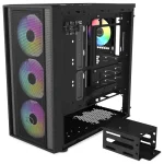 Gabinete Cooler Master MasterBox 600, E-ATX, Sin Fuente, Vidrio Templado, 1 Fan 12 cm ARGB / 3 Fan 14 cm ARGB, Negro