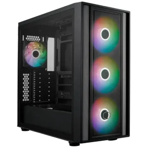 Gabinete Cooler Master MasterBox 600, E-ATX, Sin Fuente, Vidrio Templado, 1 Fan 12 cm ARGB / 3 Fan 14 cm ARGB, Negro