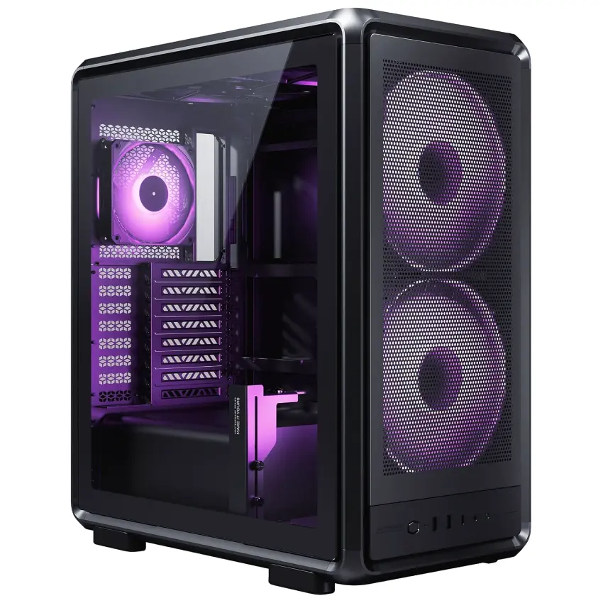 Gabinete Cooler Master MasterFrame 500 Mesh, E-ATX, Sin Fuente, Vidrio Templado, 1 Fan 12 cm ARGB, 2 Fan 20 cm ARGB, Negro Gabinete Cooler Master MasterFrame 500 Mesh, E-ATX, Sin Fuente, Vidrio Templado, 1 Fan 12 cm ARGB, 2 Fan 20 cm ARGB, Negro