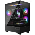 Gabinete MSI PAG PANO M110A, Micro-ATX, Sin Fuente, Vidrios Templados, 3 Fan 12 cm Auto RGB, Negro