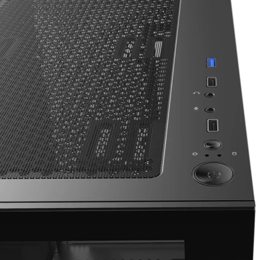 Gabinete MSI PAG PANO M110A, Micro-ATX, Sin Fuente, Vidrios Templados, 3 Fan 12 cm Auto RGB, Negro