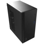 Gabinete MSI PRO SHIELD M100P, Micro-ATX, Sin Fuente, 1 Fan 8 cm, Negro