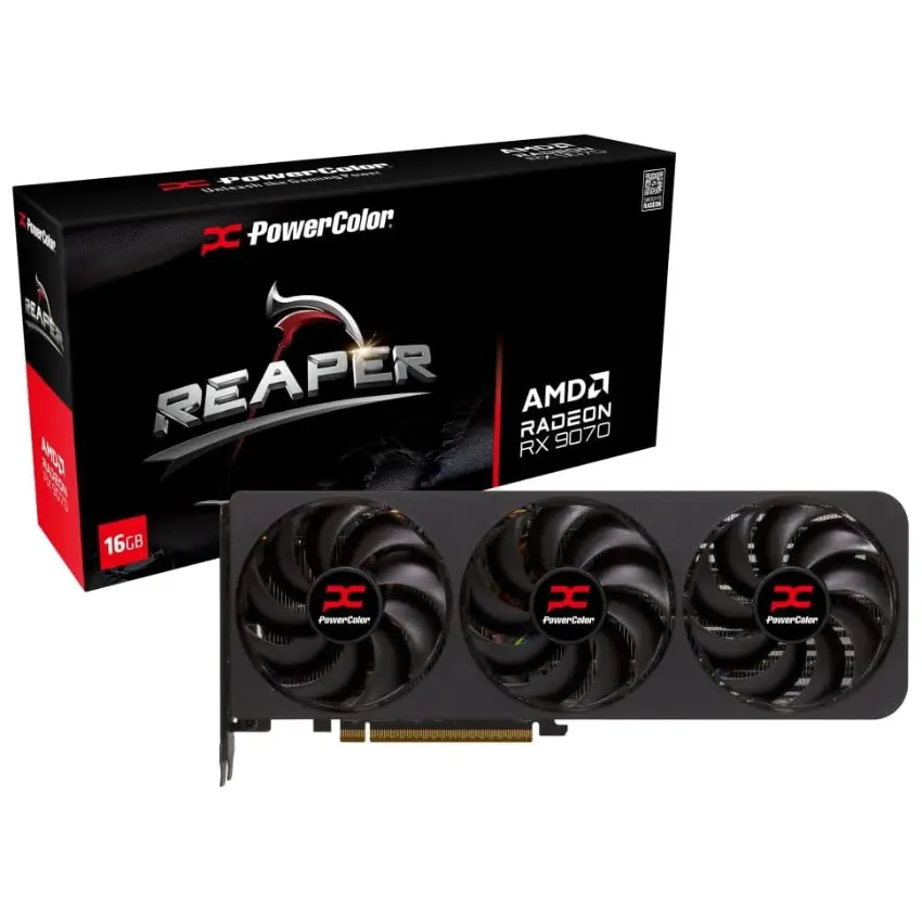 Placa de Video PowerColor Reaper AMD Radeon RX 9070 16GB GDDR6 Placa de Video PowerColor Reaper AMD Radeon RX 9070 16GB GDDR6
