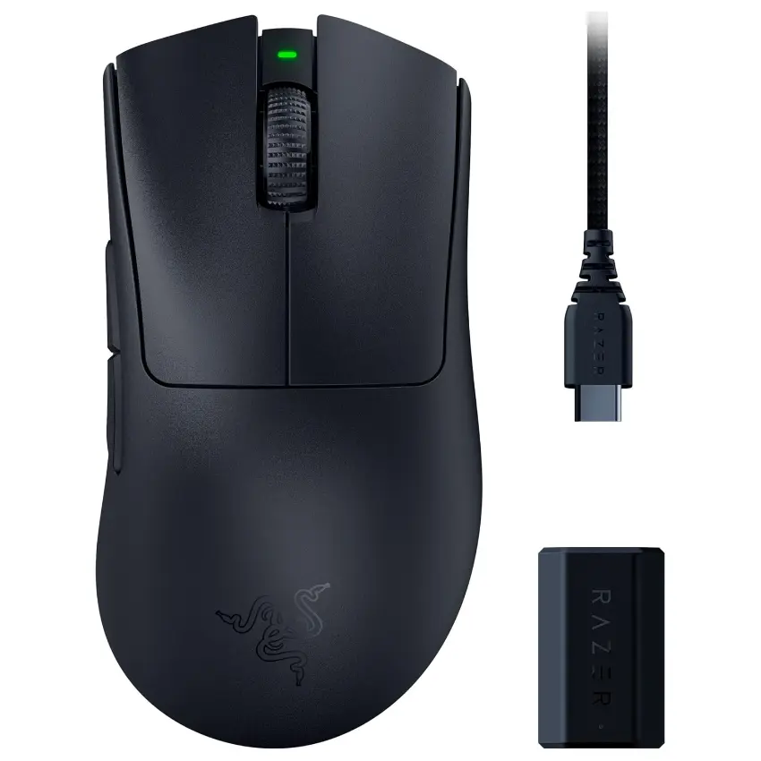 Mouse Inalámbrico Razer Deathadder V3 Pro con HyperPolling, Gamer, Negro