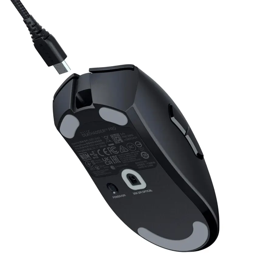 Mouse Inalámbrico Razer Deathadder V3 Pro con HyperPolling, Gamer, Negro