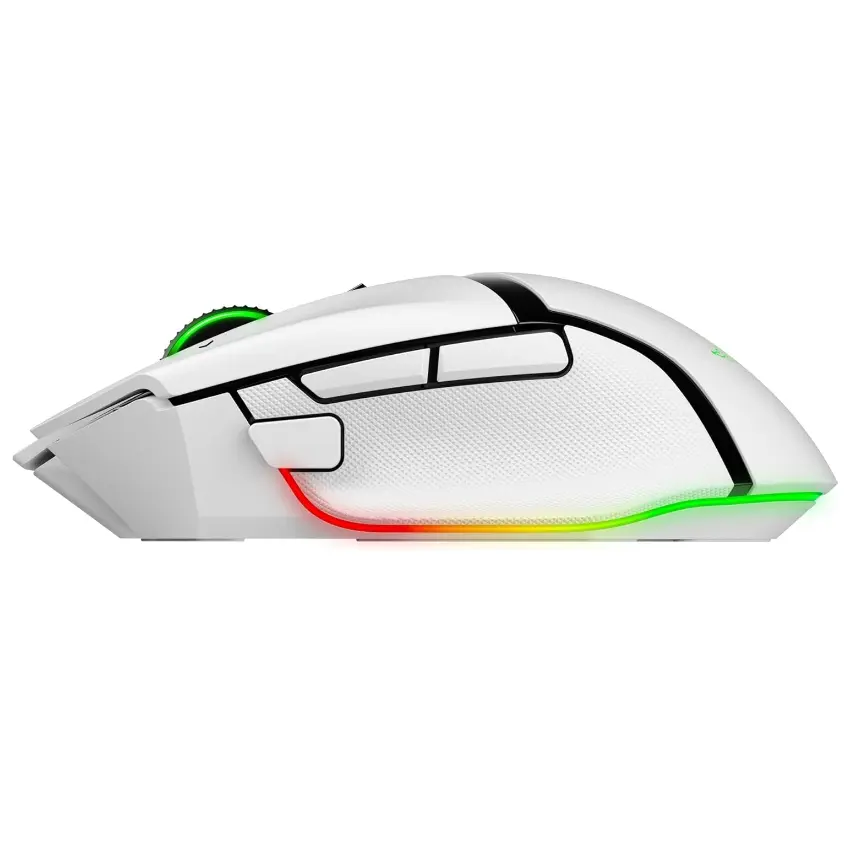 Mouse Inalámbrico Razer Basilisk V3 Pro 35K, Gamer, Blanco