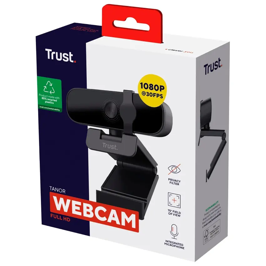 Cámara Web Trust Tanor Full HD Cámara Web Trust Tanor Full HD