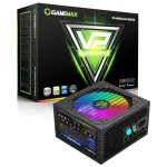 Fuente de alimentación semi modular GameMax VP-500-RGB-M, 500W, 80 PLUS Bronze