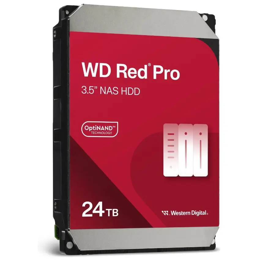 Disco Interno Western Digital Red Pro 24TB SATA3 7200rpm 512MB Cache 3.5", tecnología OptiNAND