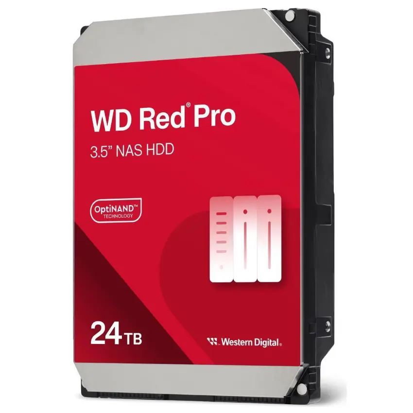 Disco Interno Western Digital Red Pro 24TB SATA3 7200rpm 512MB Cache 3.5", tecnología OptiNAND