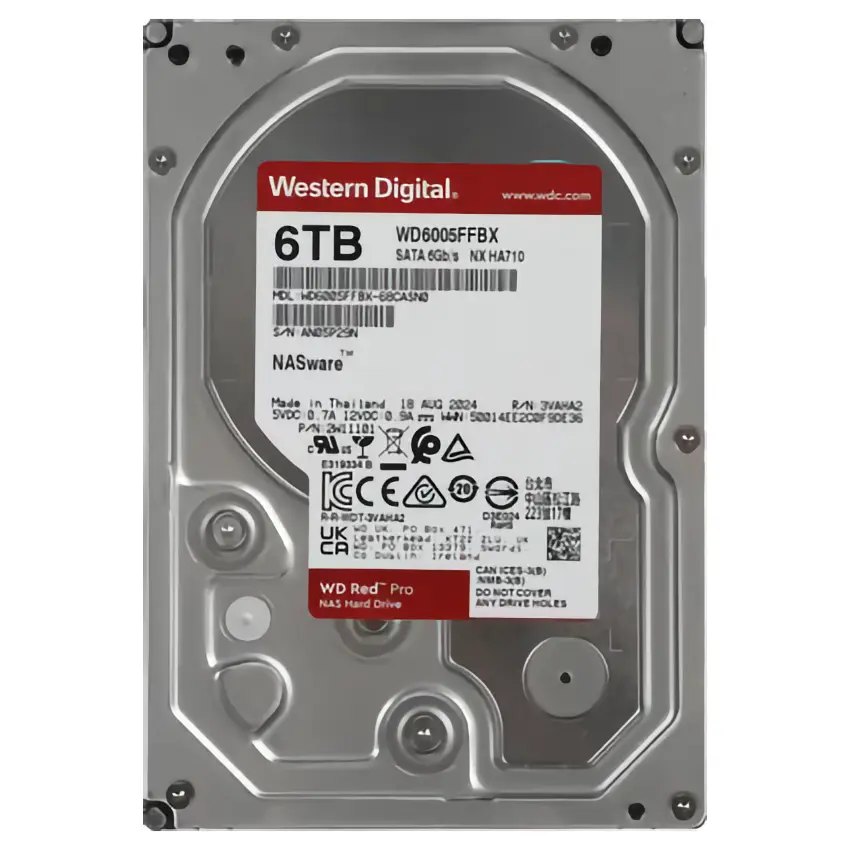 Disco Interno Western Digital Red Pro 6TB SATA3 7200rpm 256MB Cache 3.5"