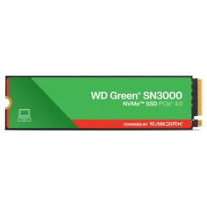 Disco SSD Western Digital WD Green SN3000 NVMe, QLC, 3D NAND, PCIe Gen 4x4, M.2 2280
