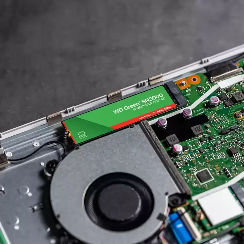 Disco SSD Western Digital WD Green SN3000 NVMe, QLC, 3D NAND, PCIe Gen 4x4, M.2 2280 Disco SSD Western Digital WD Green SN3000 NVMe, QLC, 3D NAND, PCIe Gen 4x4, M.2 2280