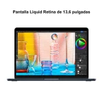 Apple MacBook Air de 13", Chip M2, 24GB RAM, 512GB SSD, Midnight, Azul Oscuro