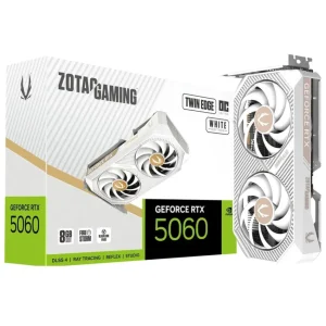 Placa de Video ZOTAC GAMING GeForce RTX 5060 Twin Edge OC White Edition 8GB GDDR7