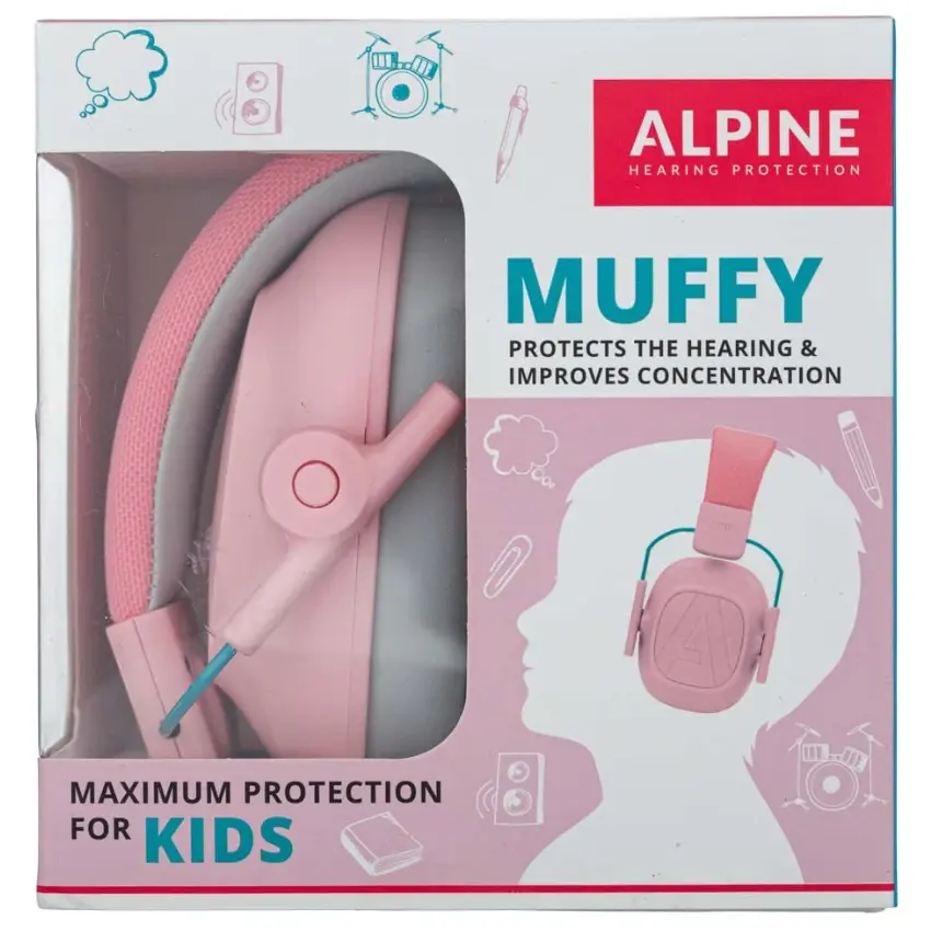 Protectores Auditivos Alpine Muffy Kids, Rosa