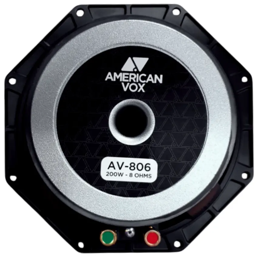Parlante American Vox AV-806/8 de 8", 200 W, 98 dB, 8 ohms