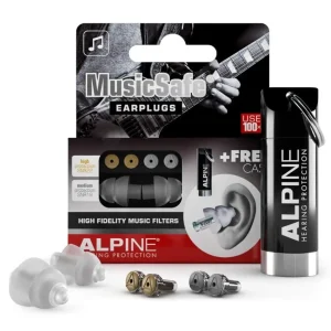 Protectores Auditivos Alpine MusicSafe, Transparente, Con Estuche