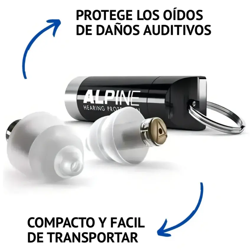 Protectores Auditivos Alpine MusicSafe, Transparente, Con Estuche