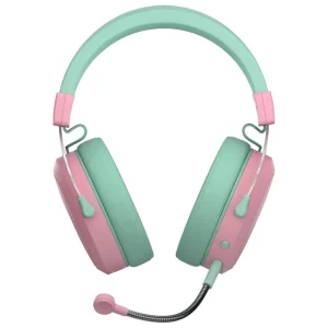 Auriculares Inalámbricos Cooler Master CH351, Gamer, Bluetooth, Mini Plug 3.5mm, Macaron, Rosa/Verde