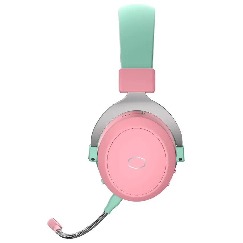 Auriculares Inalámbricos Cooler Master CH351, Gamer, Bluetooth, Mini Plug 3.5mm, Macaron, Rosa/Verde