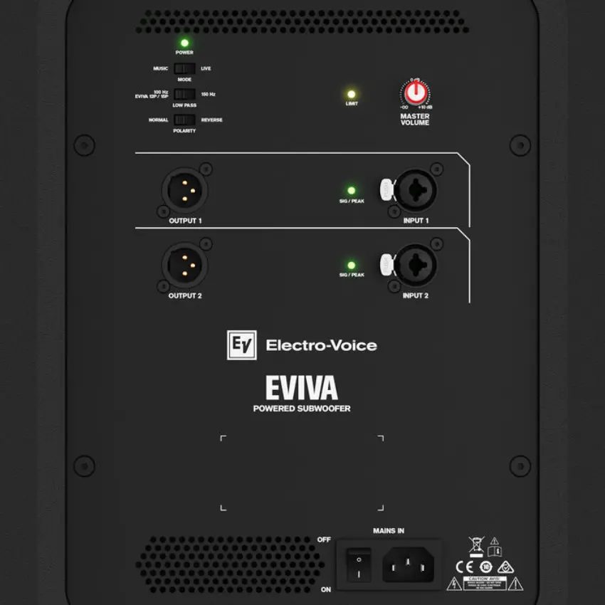 Subwoofer Activo Electro-Voice EVIVA 18SP, Woofer 18", Potencia 1000W, DSP