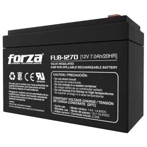 Batería Recargable Forza FUB-1270, Sellada, Plomo-ácido, 12 V / 7 Ah