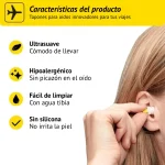 Protectores Auditivos Alpine FlyFit, Blanco, Con Estuche