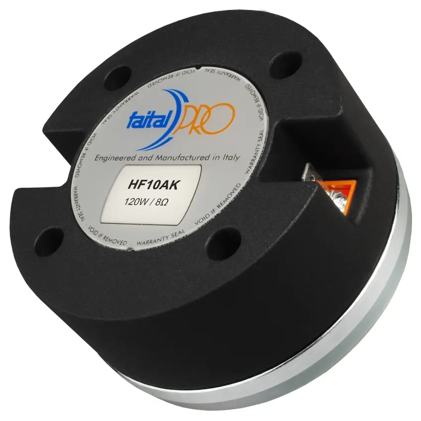 Driver de Compresión FaitalPRO HF10AT de 1", 60 W, 109 dB, 8 ohms, Bolt-On