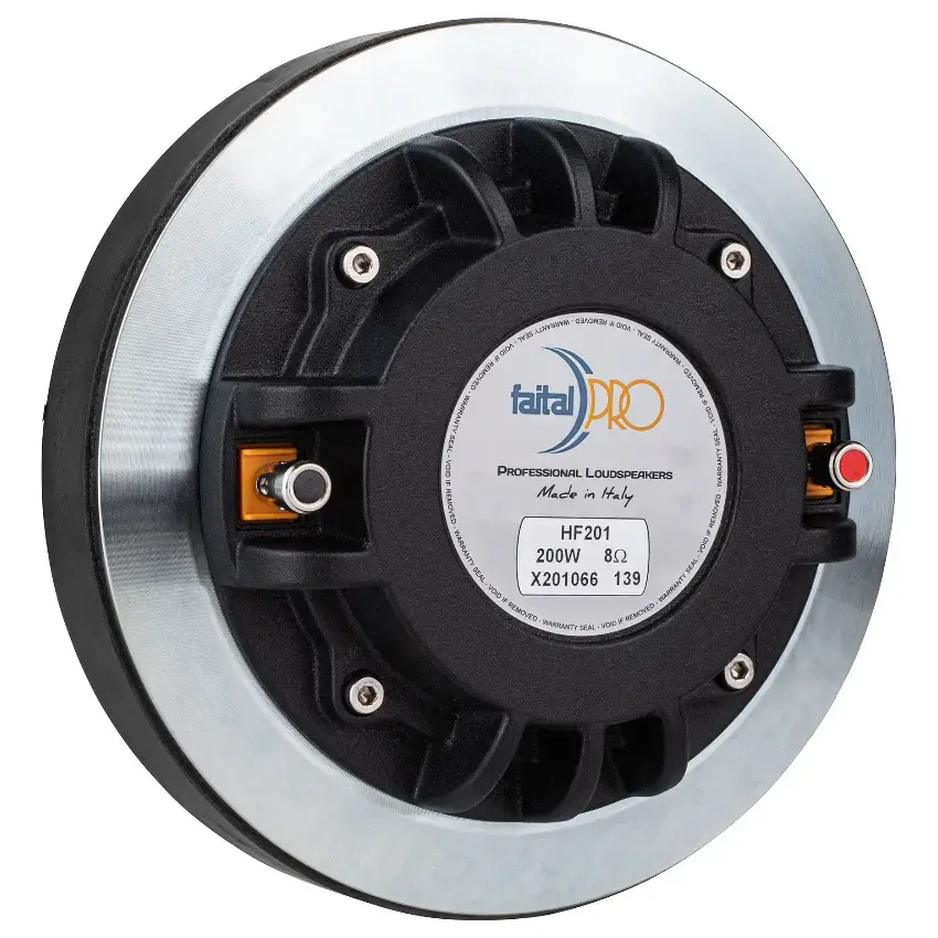 Driver de Compresión FaitalPRO HF201 de 2", 100 W, 108 dB, 8 ohms, Bolt-On