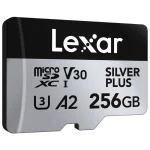 Tarjeta de Memoria microSDXC Lexar SILVER PLUS 256GB, UHS-I, U3, V30, A2, Clase 10