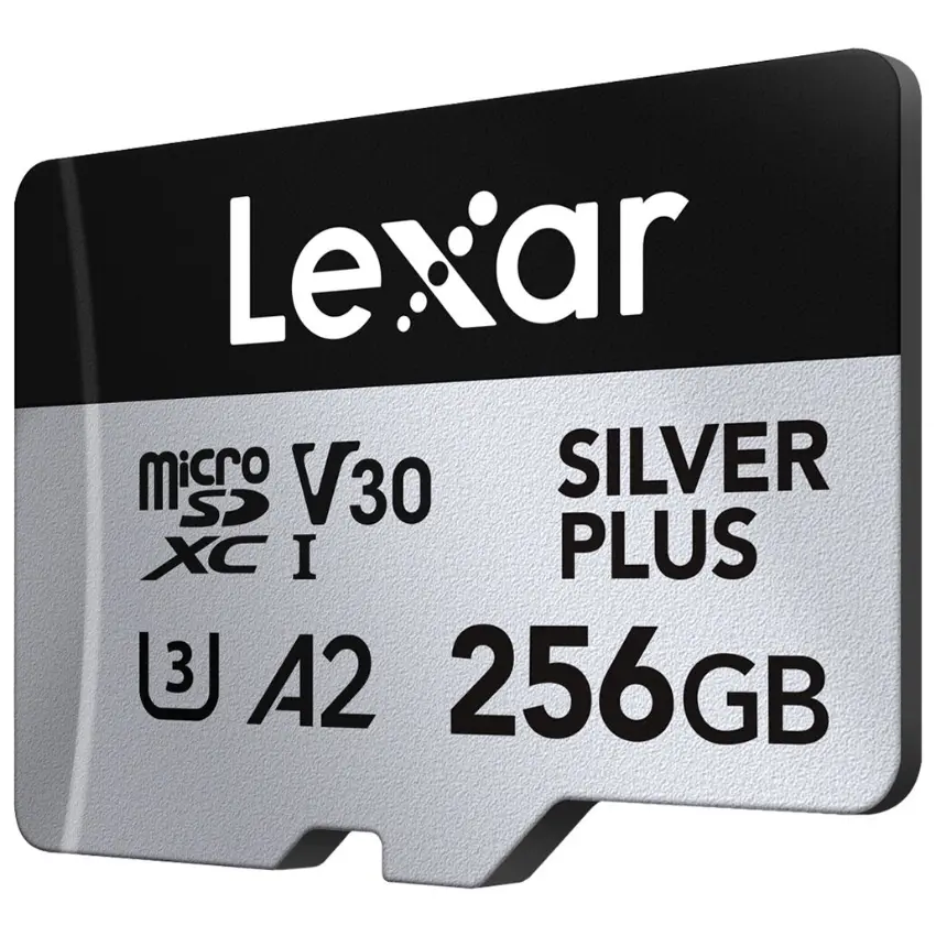 Tarjeta de Memoria microSDXC Lexar SILVER PLUS 256GB, UHS-I, U3, V30, A2, Clase 10 Tarjeta de Memoria microSDXC Lexar SILVER PLUS 256GB, UHS-I, U3, V30, A2, Clase 10