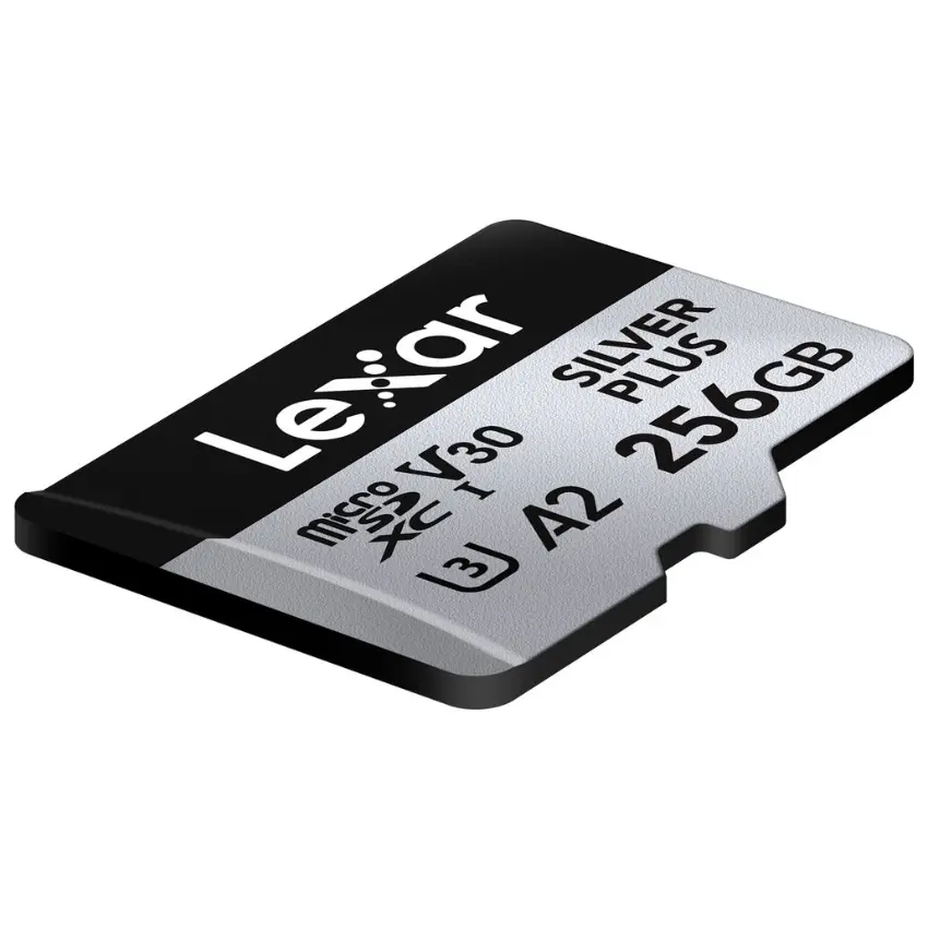 Tarjeta de Memoria microSDXC Lexar SILVER PLUS 256GB, UHS-I, U3, V30, A2, Clase 10 Tarjeta de Memoria microSDXC Lexar SILVER PLUS 256GB, UHS-I, U3, V30, A2, Clase 10