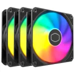 Ventilador Cooler Master MasterFan MF120 Lite ARGB Negro, Pack de 3