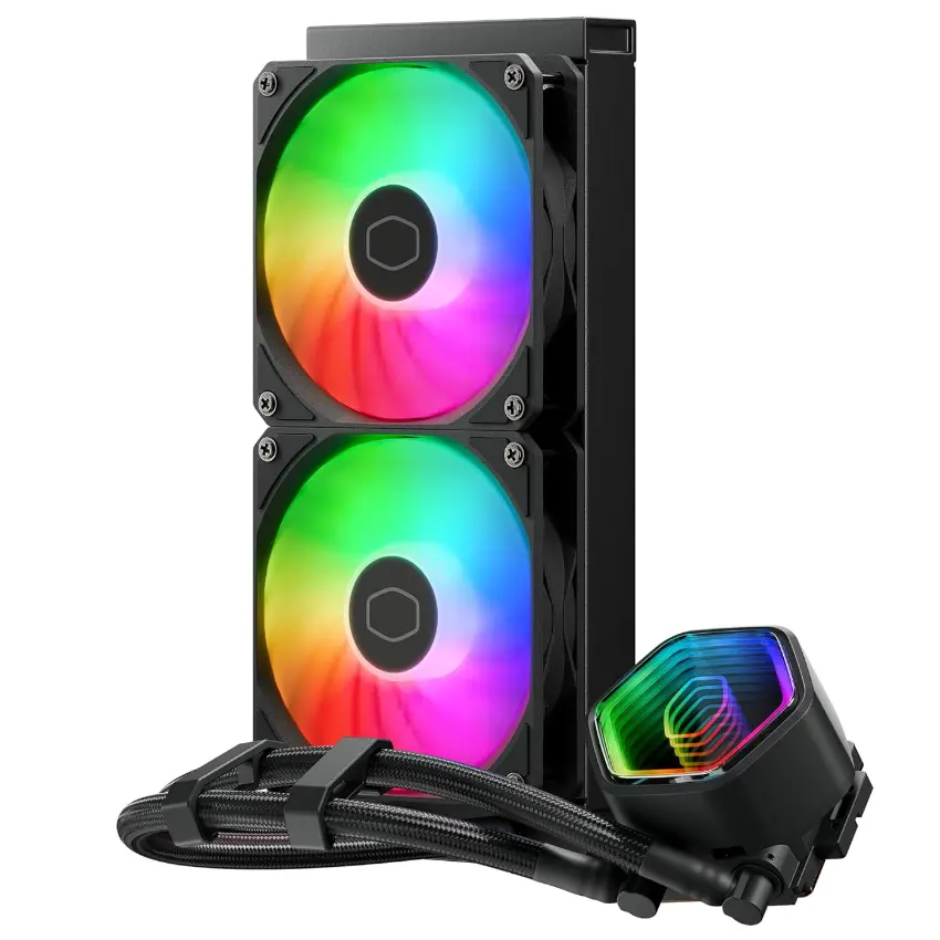 Refrigerador Líquido para CPU Cooler Master MasterLiquid 240 Core II, Water Cooler, Negro