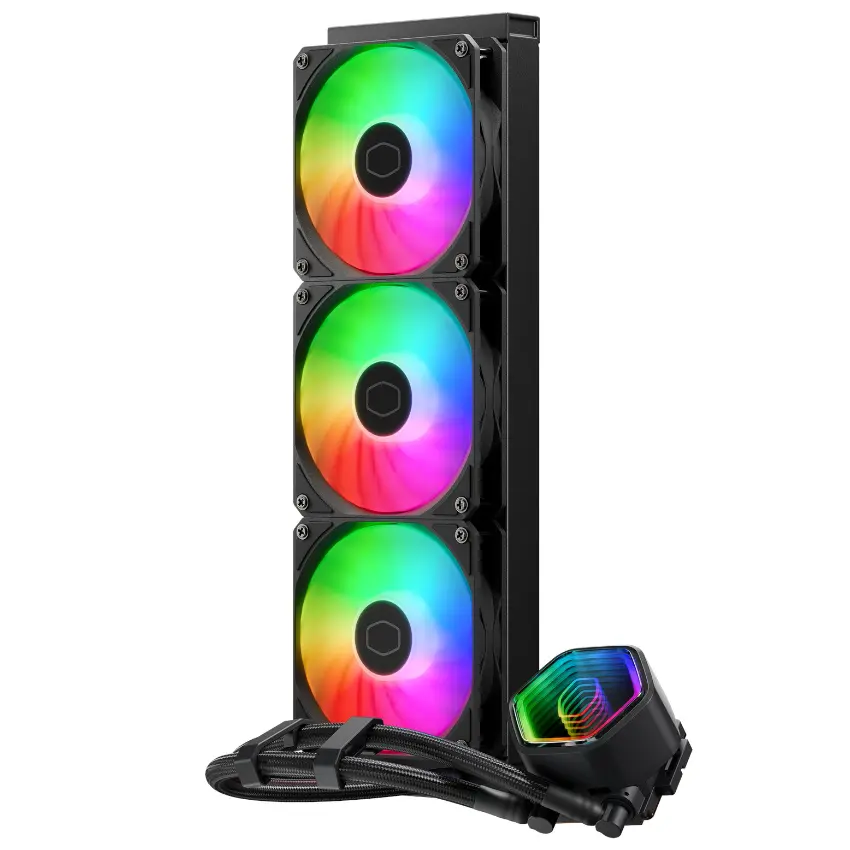 Refrigerador Líquido para CPU Cooler Master MasterLiquid 360 Core II, Water Cooler, Negro