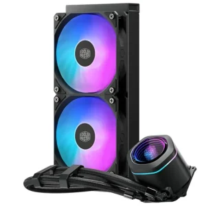 Refrigerador Líquido para CPU Cooler Master MasterLiquid Core Nex 240 ARGB, Water Cooler, Negro