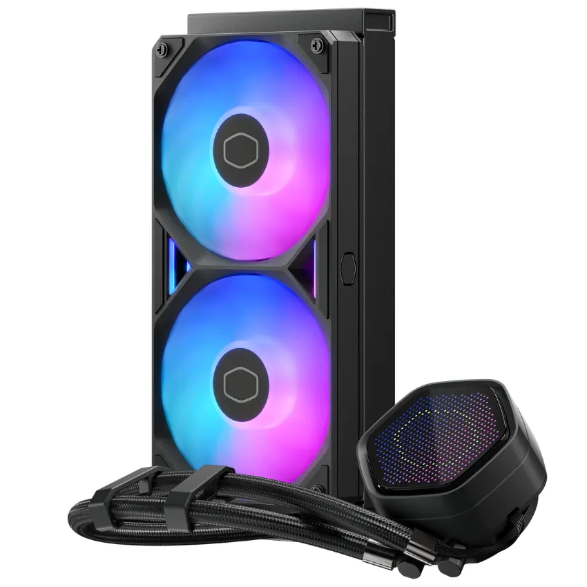 Refrigerador Líquido para CPU Cooler Master MasterLiquid Atmos II 240 Pixel LED, Water Cooler, Negro