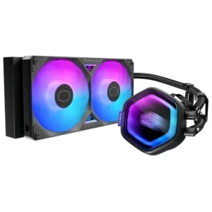 Refrigerador Líquido para CPU Cooler Master MasterLiquid Atmos II 240 ARGB, Water Cooler, Negro
