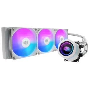 Refrigerador Líquido para CPU Cooler Master MasterLiquid Core Nex 360 ARGB, Water Cooler, Blanco