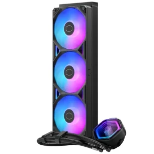 Refrigerador Líquido para CPU Cooler Master MasterLiquid Atmos II 360 ARGB, Water Cooler, Negro