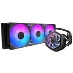 Refrigerador Líquido para CPU Cooler Master MasterLiquid Atmos II 360 VRM Fan, Water Cooler, Negro