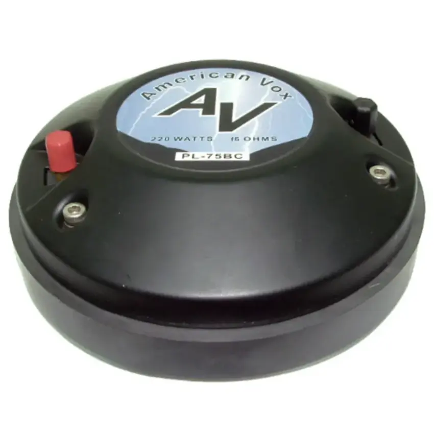 Driver de Compresión American Vox PL-75BC de 1.4", 110 W, 106 dB, 16 ohms, Bolt-On