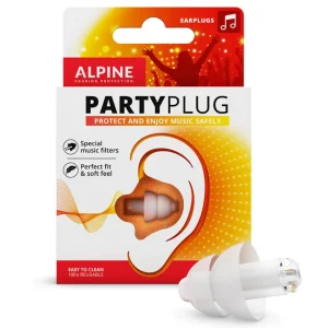 Protectores Auditivos Alpine PartyPlug, Transparente, Con Estuche