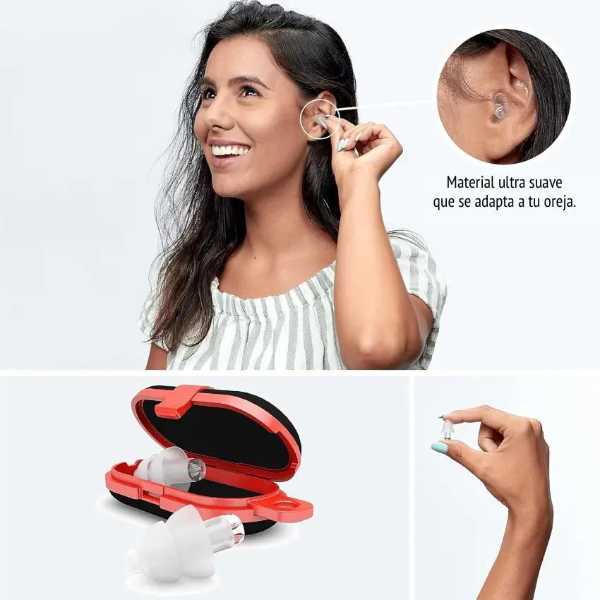 Protectores Auditivos Alpine PartyPlug, Transparente, Con Estuche