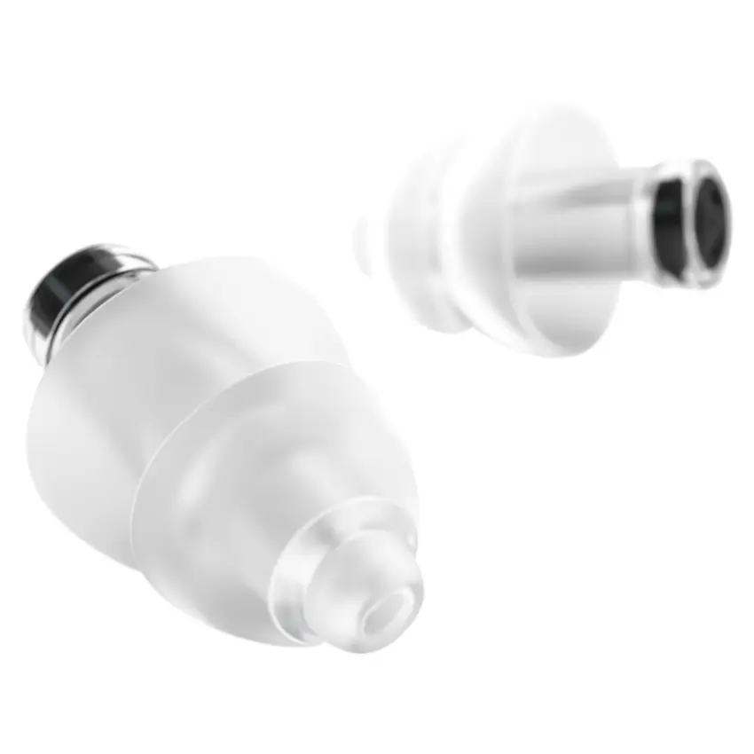 Protectores Auditivos Alpine PartyPlug Pro, Transparente, Con Estuche, Cordón, Spray de Limpieza